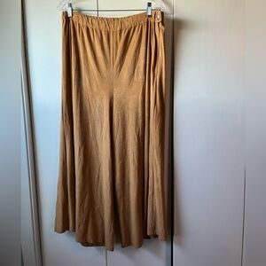 Chic Tan Split Riding Skirt for Women